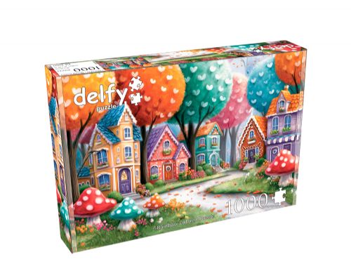 Delfy - 1000 pieces puzzle - Rainbow Colored Street