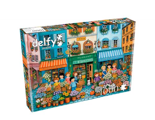 Delfy - 1000 pieces puzzle - Avenue of Blossoms