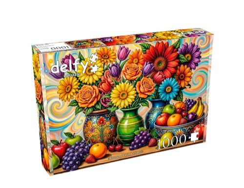 Delfy - 1000 pieces puzzle - Flower Fruit Delight