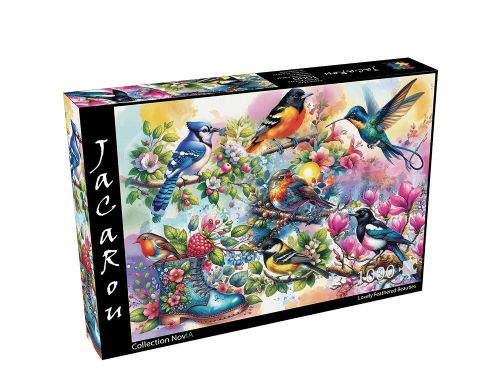 Jacarou - 1000 pieces puzzle - Lovely Feathered Beauties