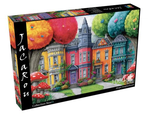 Jacarou - Casse-tête 1000 pièces - Bright Neighborhood
