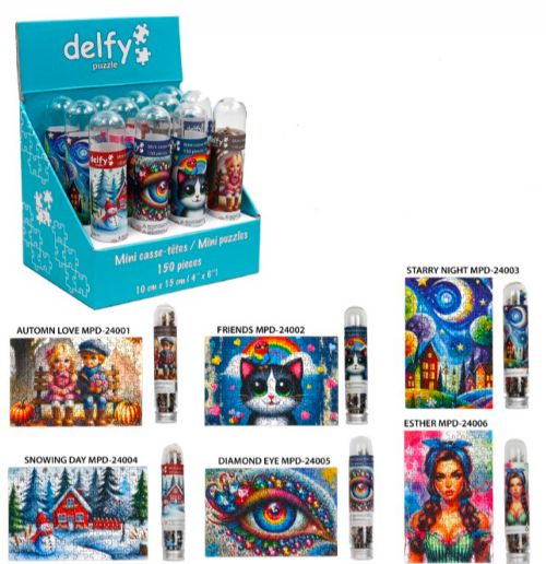 Delfy - 150 mini pieces puzzle, assorted