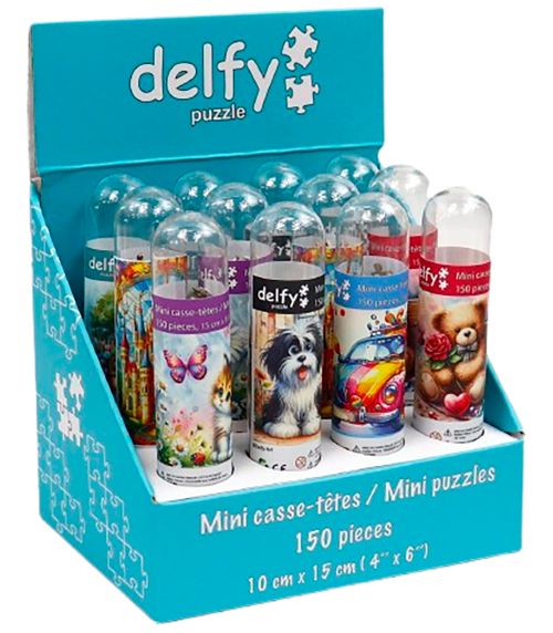 Delfy - 150 mini pieces puzzle, assorted