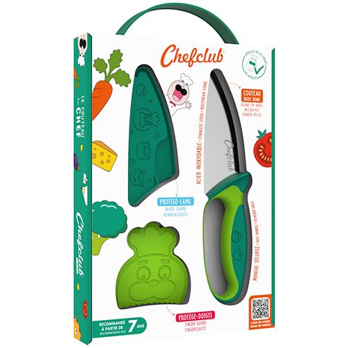 Chefclub Kids - Le couteau du chef - Vert Version française