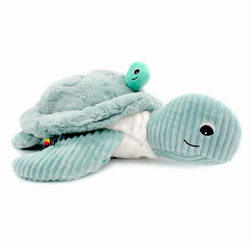 PTiPoTos - Maman et bébé peluche, Sauvenou la tortue géante menthe