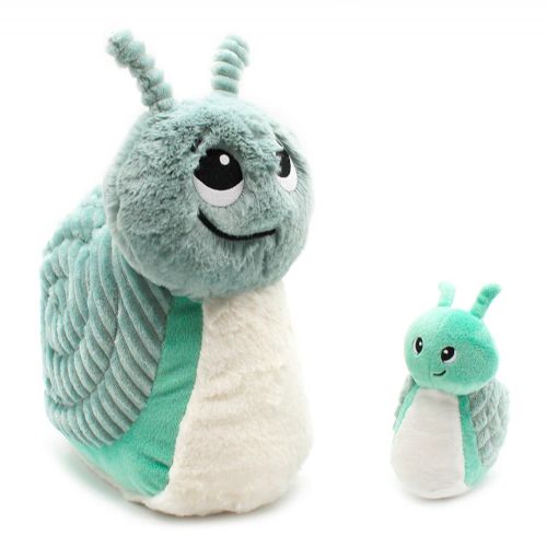 PTiPoTos - Maman et bébé peluche, Speedou l'escargot menthe