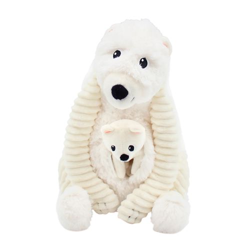 PTiPoTos - Maman et bébé peluche, Grobidou l'ours polaire