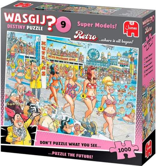 Puzzle 1000 pieces - Wasgij Destiny Retro No.9 Super Models !