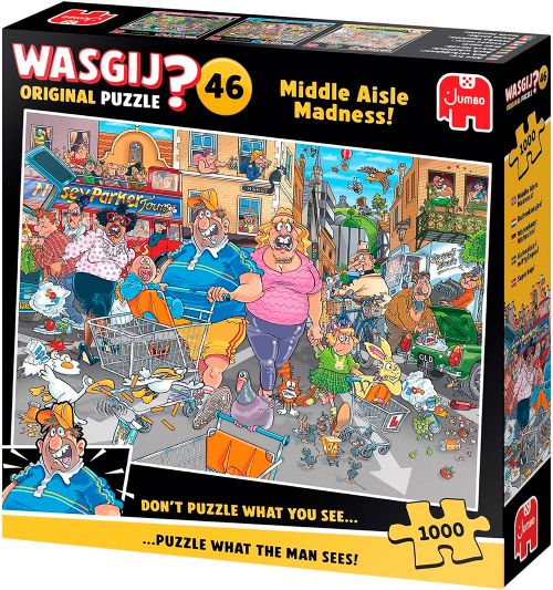Puzzle 1000 pieces - Wasgij Original no.46 Middle Aisle Madness !