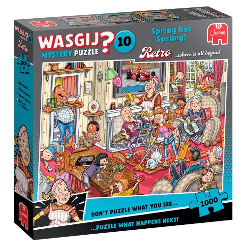 Puzzle 1000 pieces - Wasgij Mystery Retro No.10 Spring that Sprung !