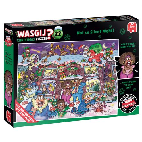 Casse-tête 2x 1000 morceaux - Wasgij Christmas No.22 Not so silent night!