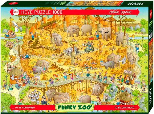 Puzzle 1000 pieces - Heye Degano, African Habitat