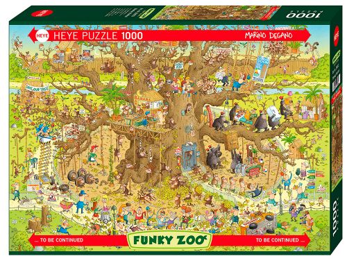 Puzzle 1000 pieces - Heye - Degano, Monkey habitat