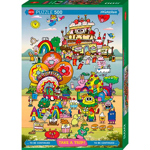 Puzzle 500 pieces - Heye - Take a Trip! With Jon Burgerman