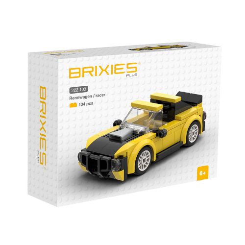 Brixies - Mini voiture de course jaune