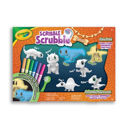 Scribble Scrubbie - Dinosaure 7 pièces