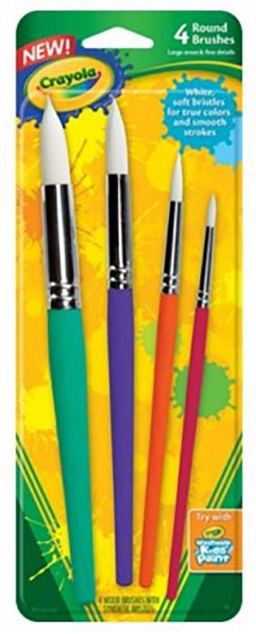 Crayola - 4 gros pinceaux ronds