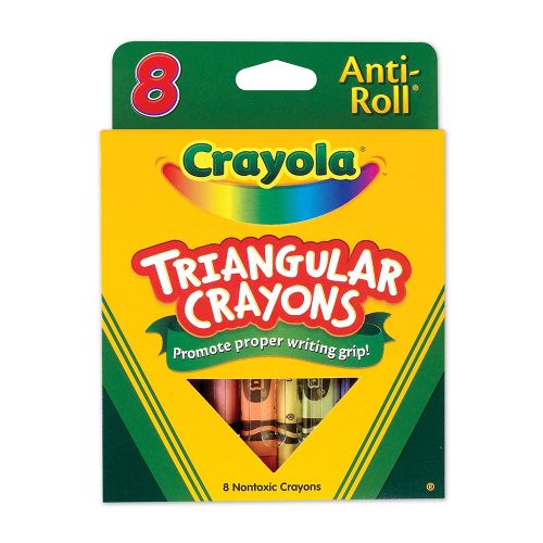 Crayola - 8 crayons de cire triangulaires
