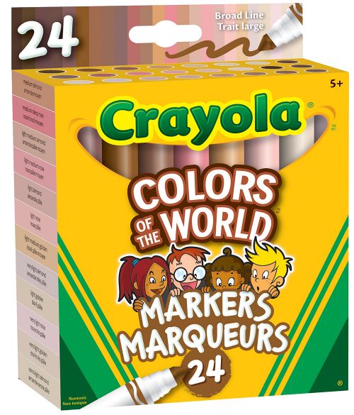 Crayola - Colors of the World - 24 marqueurs de couleur