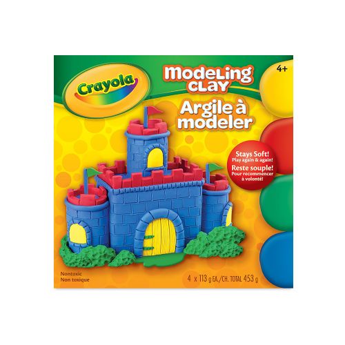 Crayola - Argile à modeler, 4 couleurs