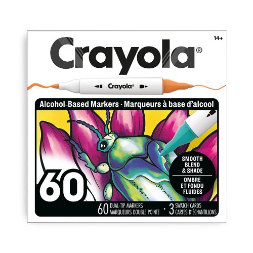 Crayola - 60 marqueurs à l'alcool
