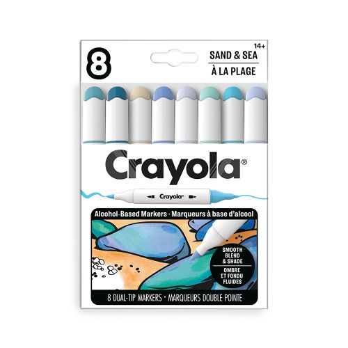 Crayola - 8 marqueurs à l'alcool, À la plage