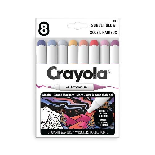 Crayola - 8 marqueurs à l'alcool, Soleil radieux