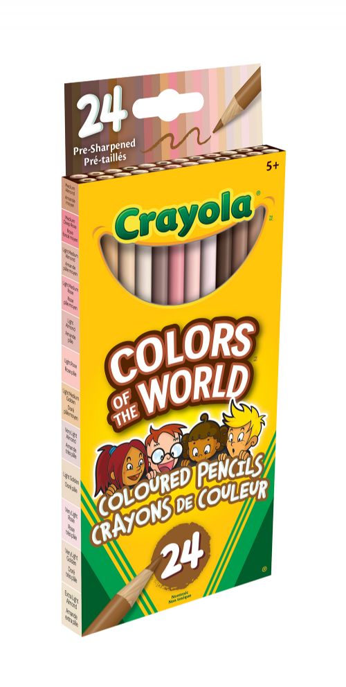 Crayola - Colors of the World - 24 crayons de couleur