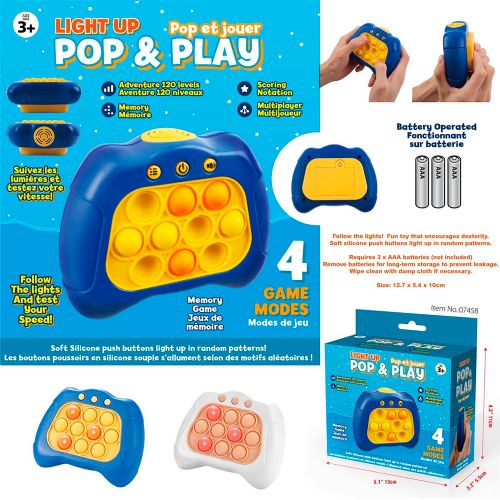 Jeu de mémoire Pop & Play Fidget, assortiment