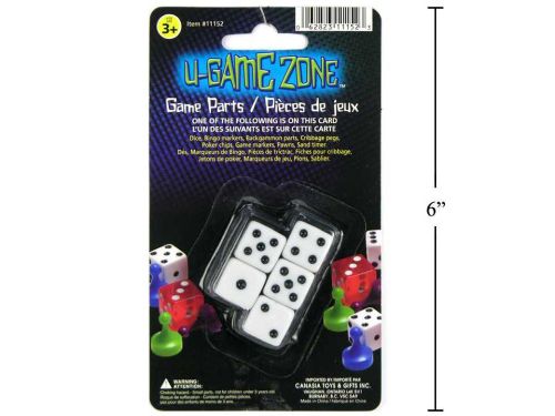 Piéces de jeux 6 Dés Carrés