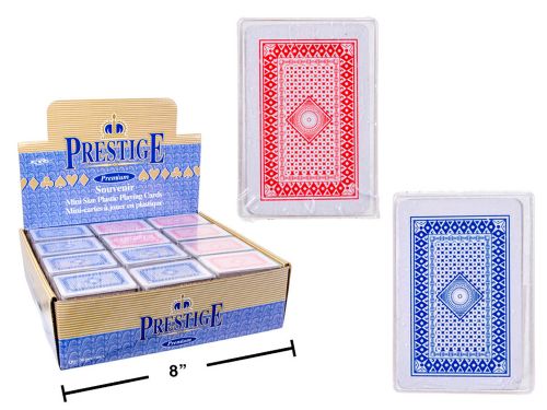 Mini Plastic Playing cards assorted