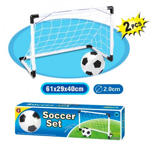 Sunny Dayz - 1 folding soccer net with soccer ball
