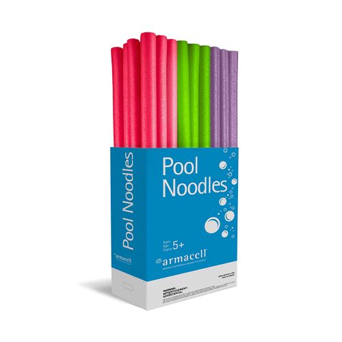 Nouille de piscine standard en mousse 2,4'' x 56'', assortiment