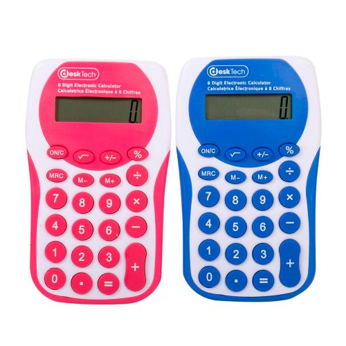 Calculatrice de base à 8 chiffres, assortiment