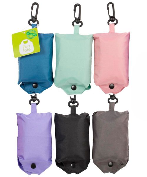 Shopping bag with travel pouch