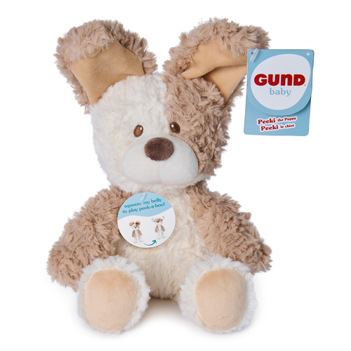 GUND Baby - Cache-cache Peeki le chiot en peluche 18 cm