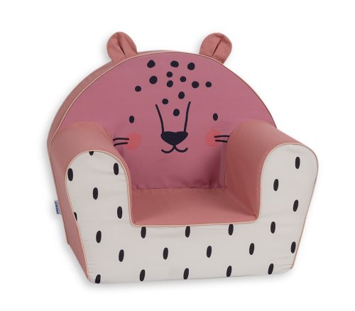 Delsit - Armchair w ears Leopard (Pink)