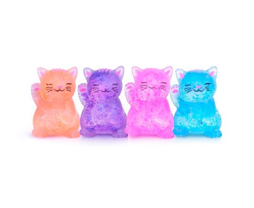 Chat mielleux à presser 8 cm, assortiment