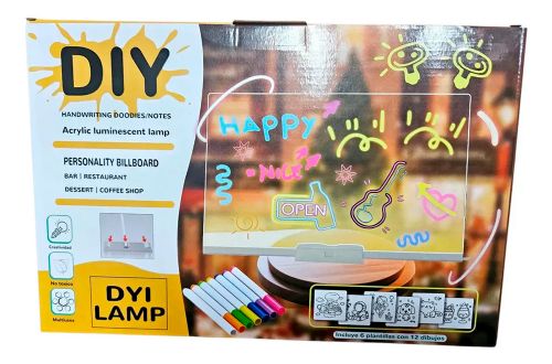 Lampe DIY - Tableau acrylique illuminé