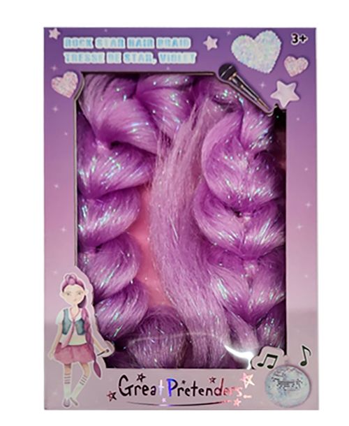 Rock Star Hair Braid, Purple