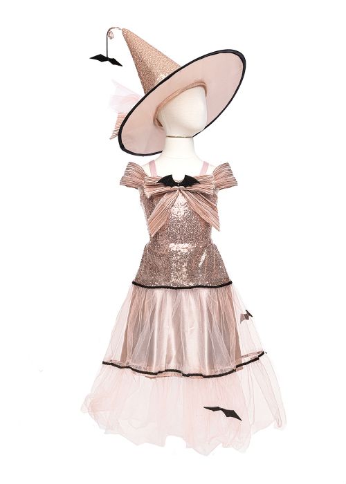 Robe de sorcière Glam et chapeau (5-6 ans)