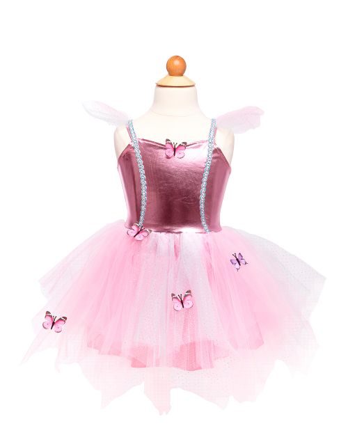 Costume enfant - Papillon des bois: Robe et bandeau (5-6 ans)