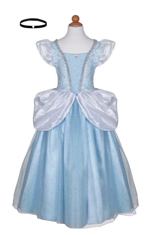 Costume enfant - Robe de princesse de luxe- Cendrillon 5-6