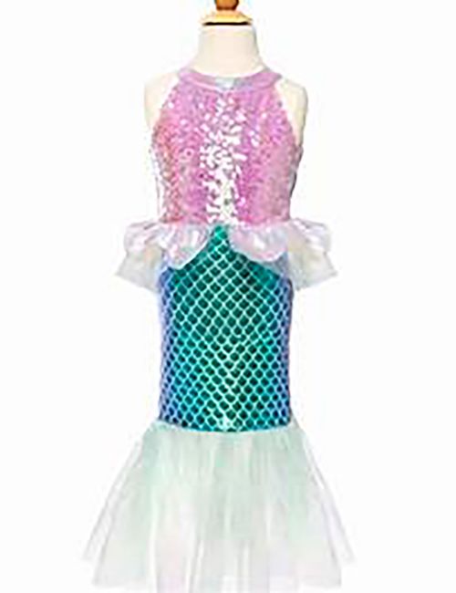 Robe de sirène Misty Rose (3-4 ans)