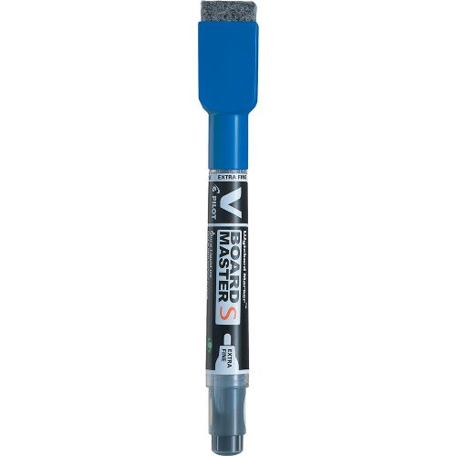 Marqueur effaçable à sec Vboard Master bleu avec efface