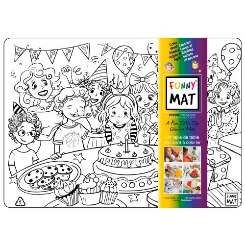 Napperon à colorier - Anniversaire