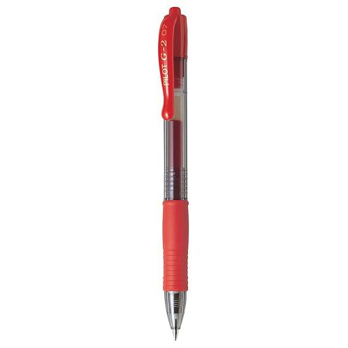 Pilot G2 Stylo gel 0.7 mm rouge