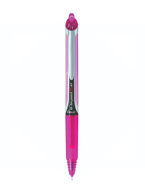 Stylo Hi-tecpoint V5 rétractable 0.5 mm rose