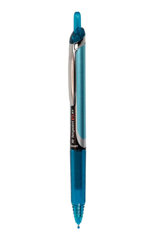 Stylo Hi-tecpoint V5 rétractable 0.5 mm turquoise
