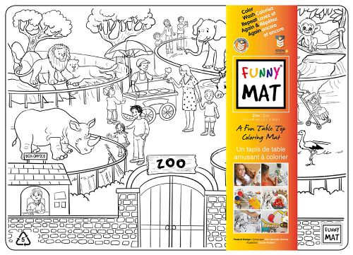 Napperon à colorier - Zoo